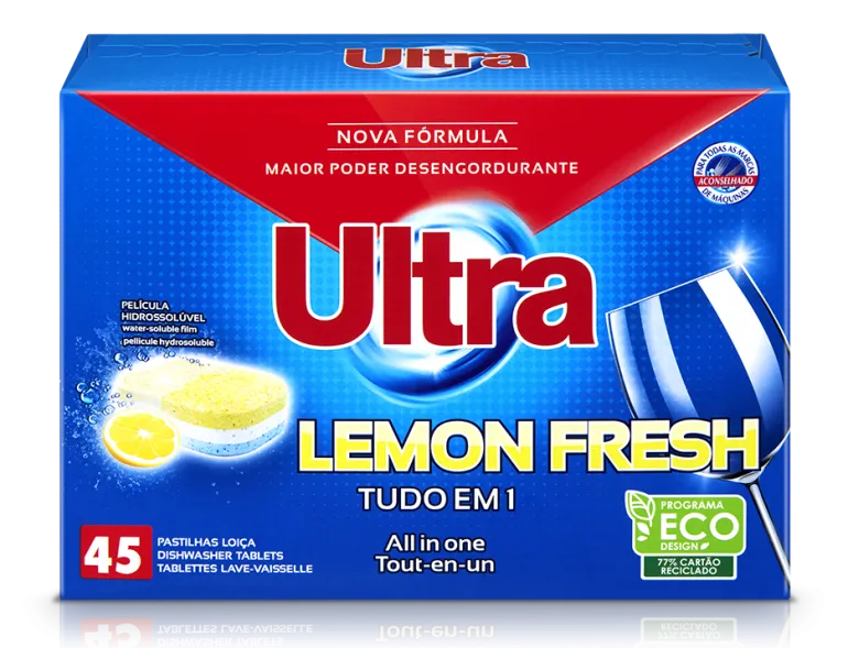 Pastilhas para Máquina Loiça All in 1 Lemon Fresh