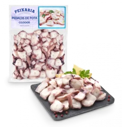 Pedaços de Pota Cozidos