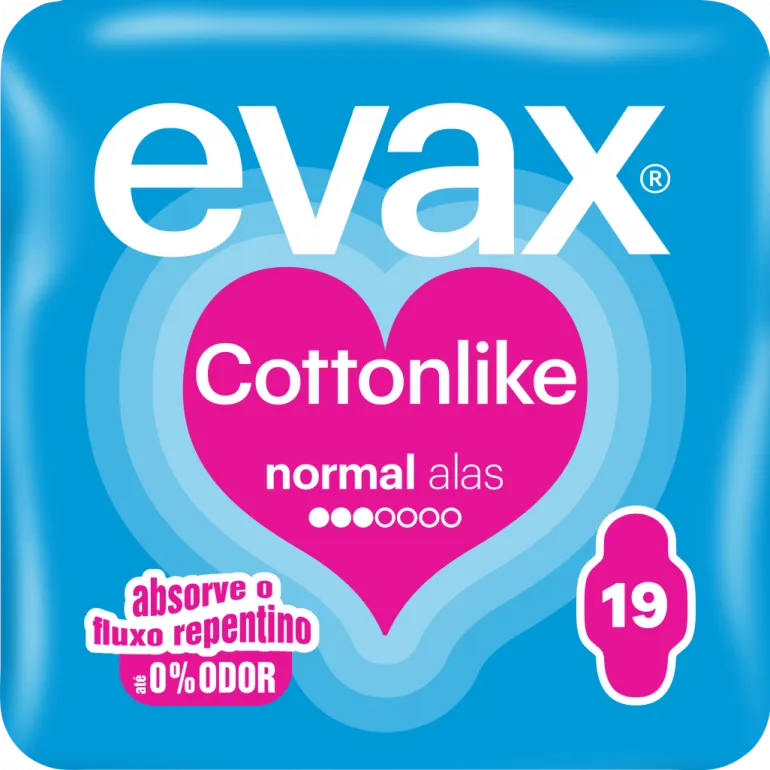 Pensos Higiénicos Cottonlike Normal com Abas