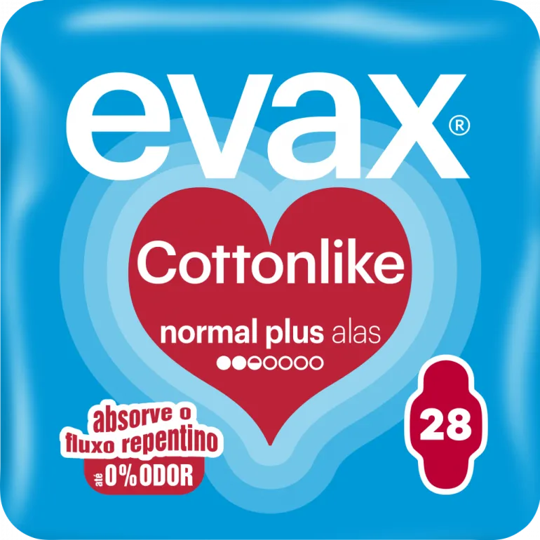 Pensos Higiénicos Cottonlike Normal Plus com Abas