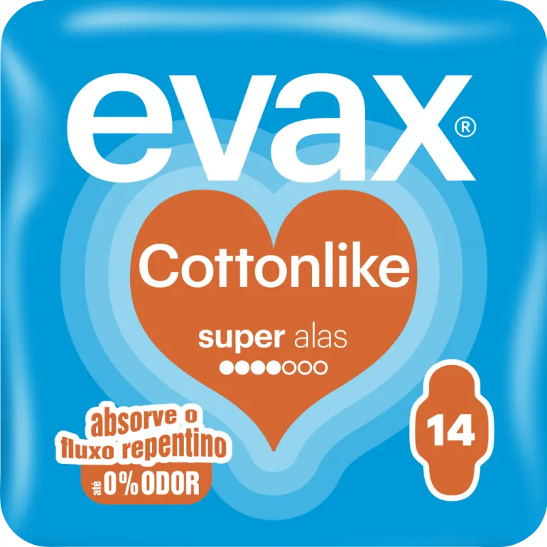 Pensos Higiénicos Cottonlike Super com Abas