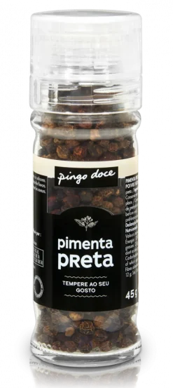 Pimenta Preta com Moinho em Frasco