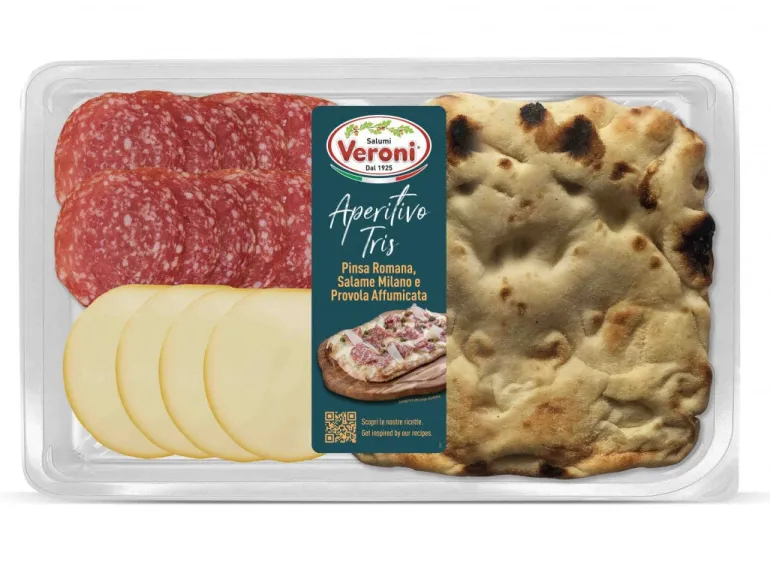 Pinsa Romana com Salame e Queijo Provola Affumicata
