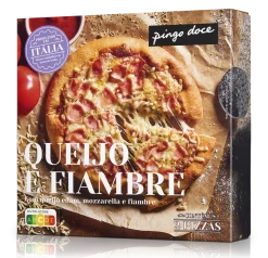 Pizza com Queijo e Fiambre