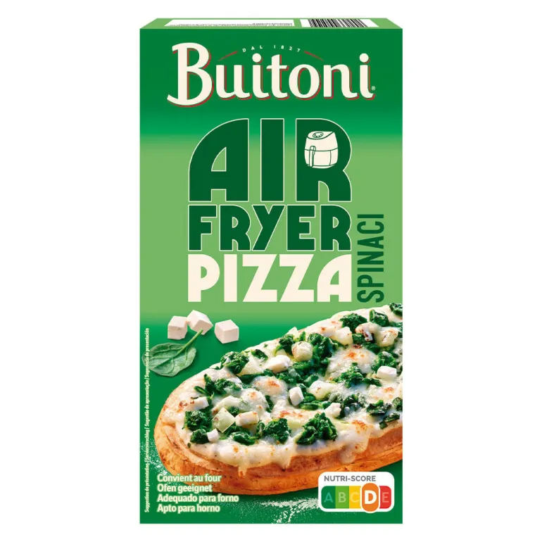 Pizza de Espinafres e Queijo para Air Fryer