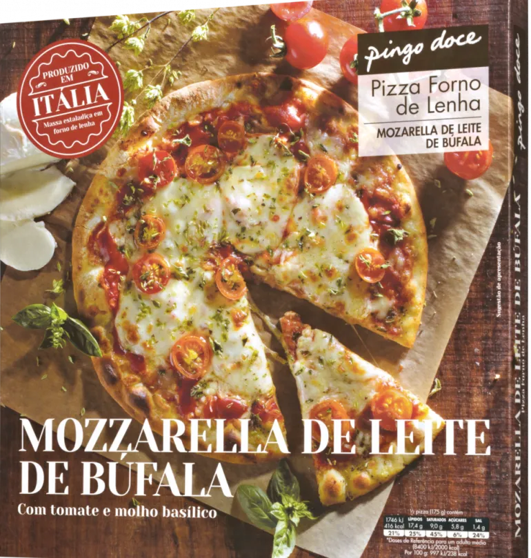 Pizza de Queijo de Búfala Forno de Lenha