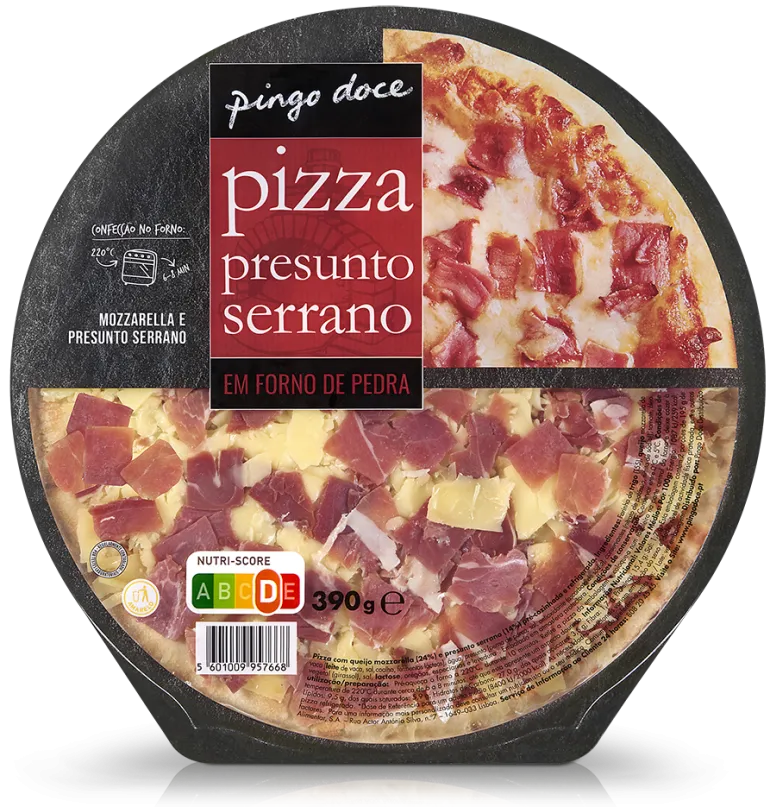 Pizza Fresca de Presunto Serrano