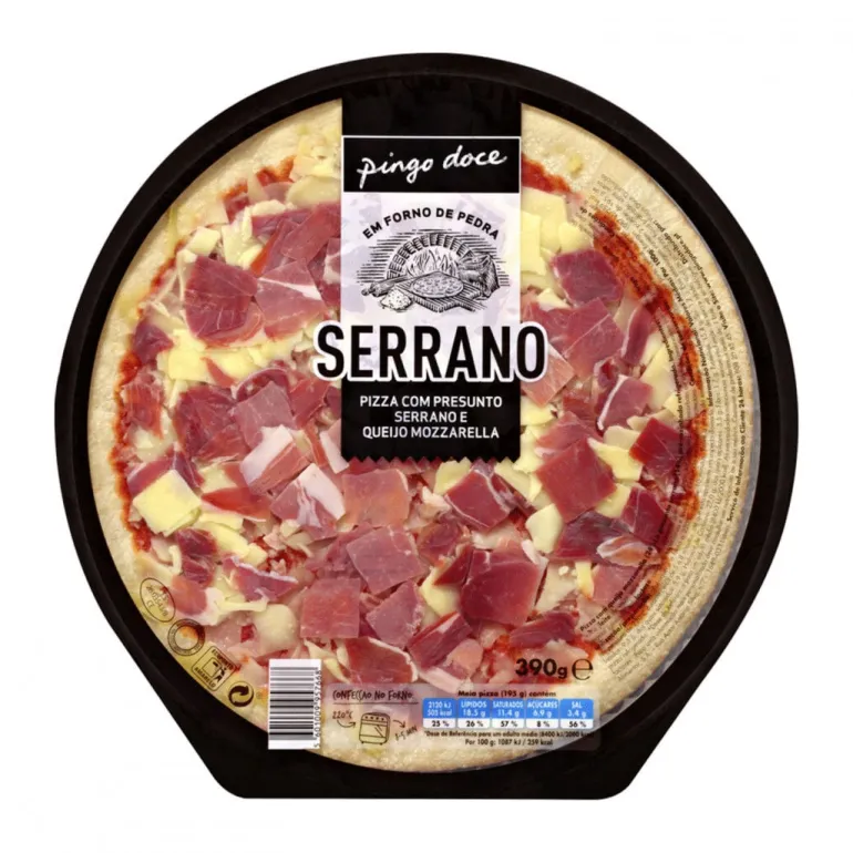 Pizza Fresca de Presunto Serrano