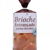 Pão Brioche Entrançado com Pepitas de Chocolate