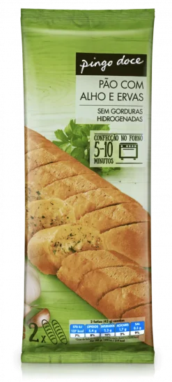 Pão de Alho e Ervas Congelado