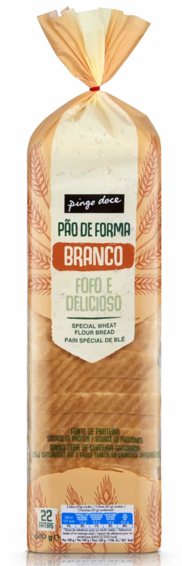 Pão de Forma Branco com Côdea