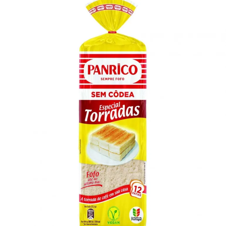 Pão de Forma Especial Torradas sem Côdea