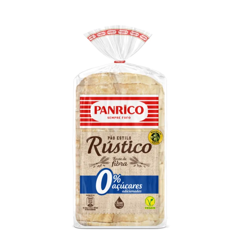 Pão de Forma Estilo Rústico 0% Açúcar