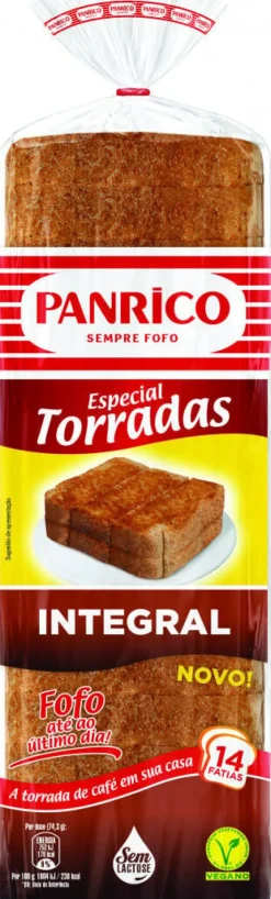 Pão de Forma Integral Especial Torradas
