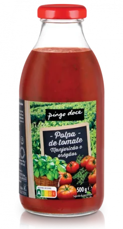 Polpa de Tomate com Manjericão e Oregãos