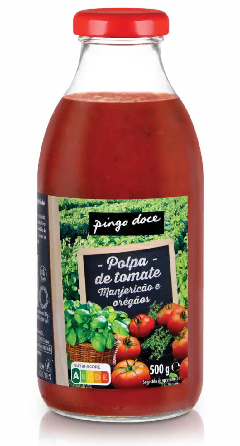 Polpa de Tomate com Manjericão e Oregãos