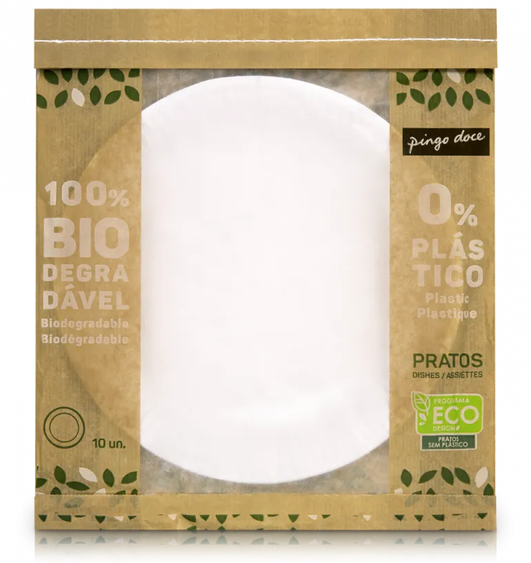 Pratos de Refeição em Cartão 23cm