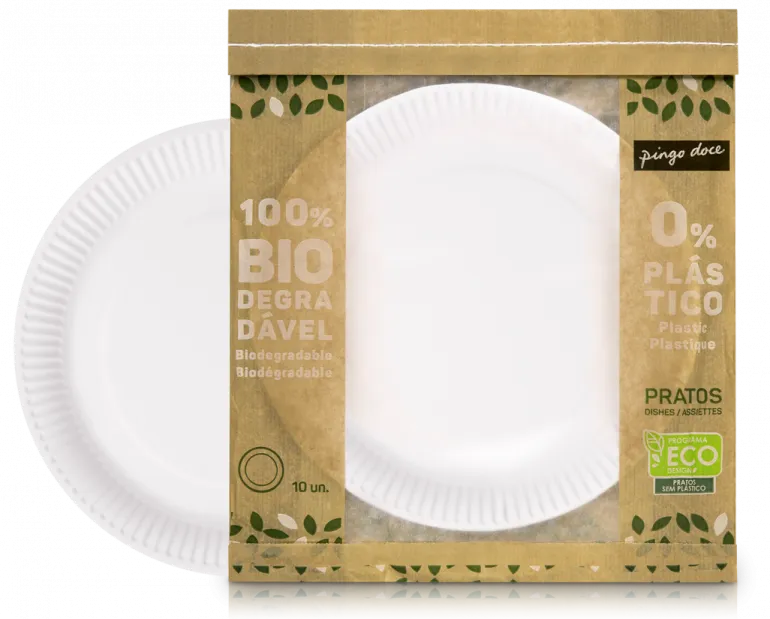 Pratos de Refeição em Cartão 23cm