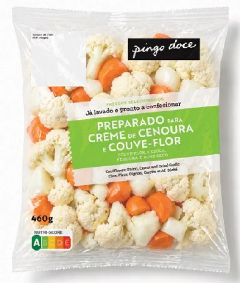 Preparado Creme de Cenoura e Couve-Flor Embalado