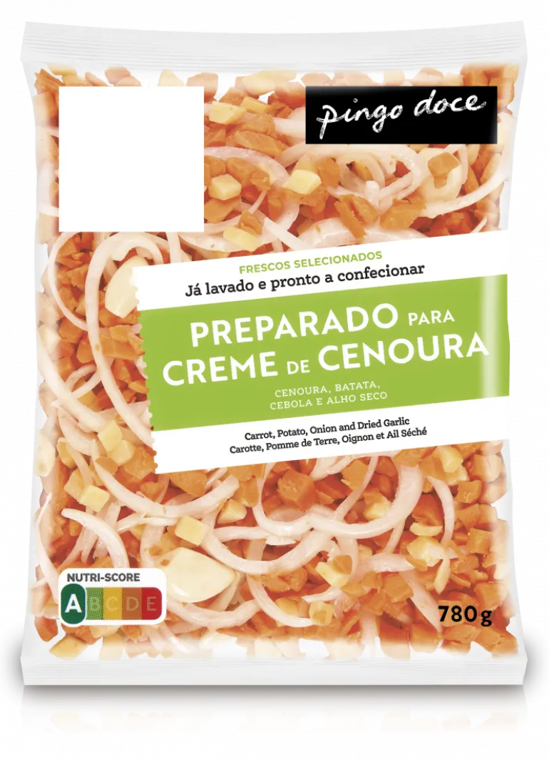 Preparado Creme de Cenoura Embalado