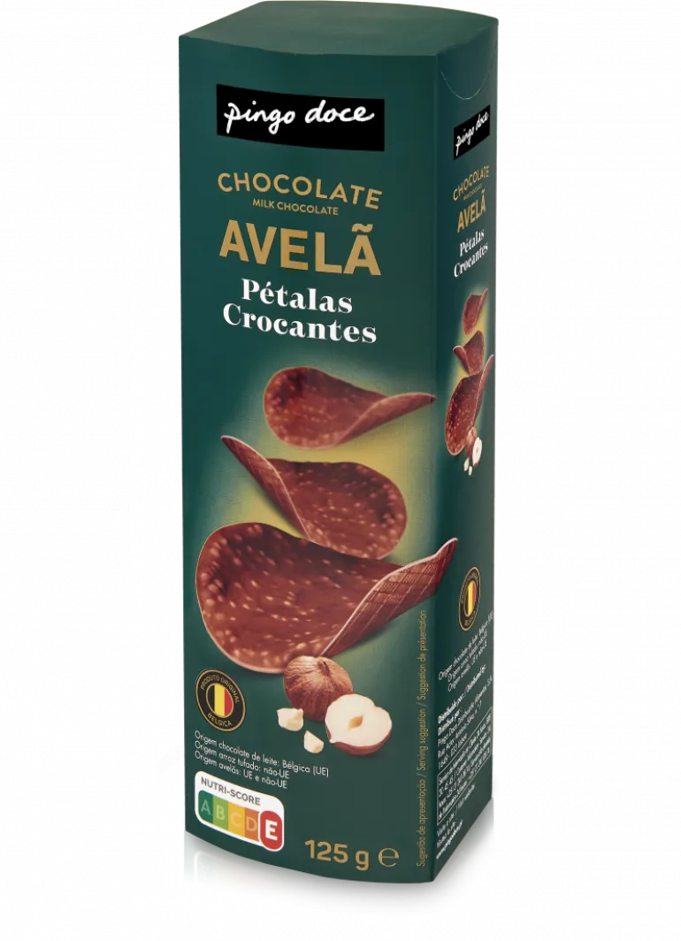 Pétalas de Chocolate e Avelã