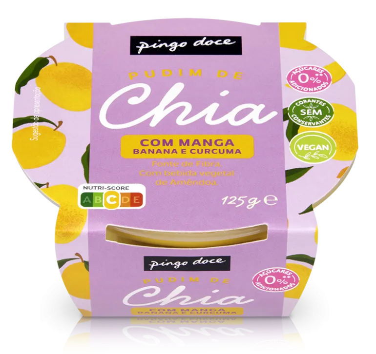 Pudim de Chia e Manga