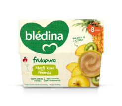 Puré de Fruta Maçã, Kiwi e Ananás