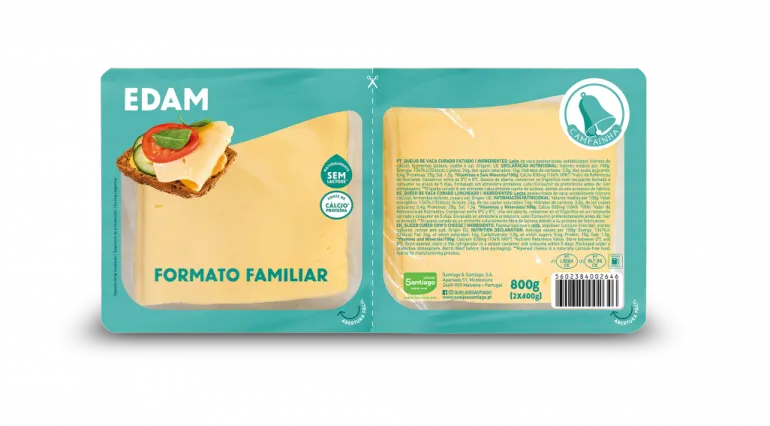 Queijo Edam Fatiado