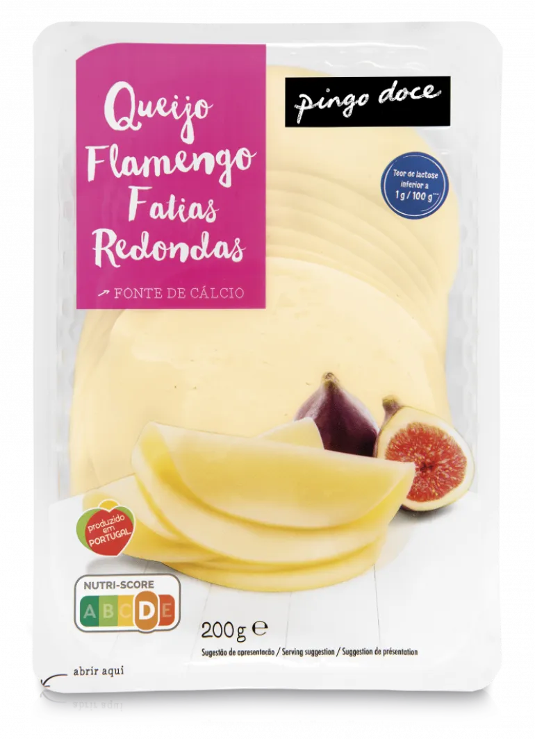 Queijo Flamengo Fatia Redonda