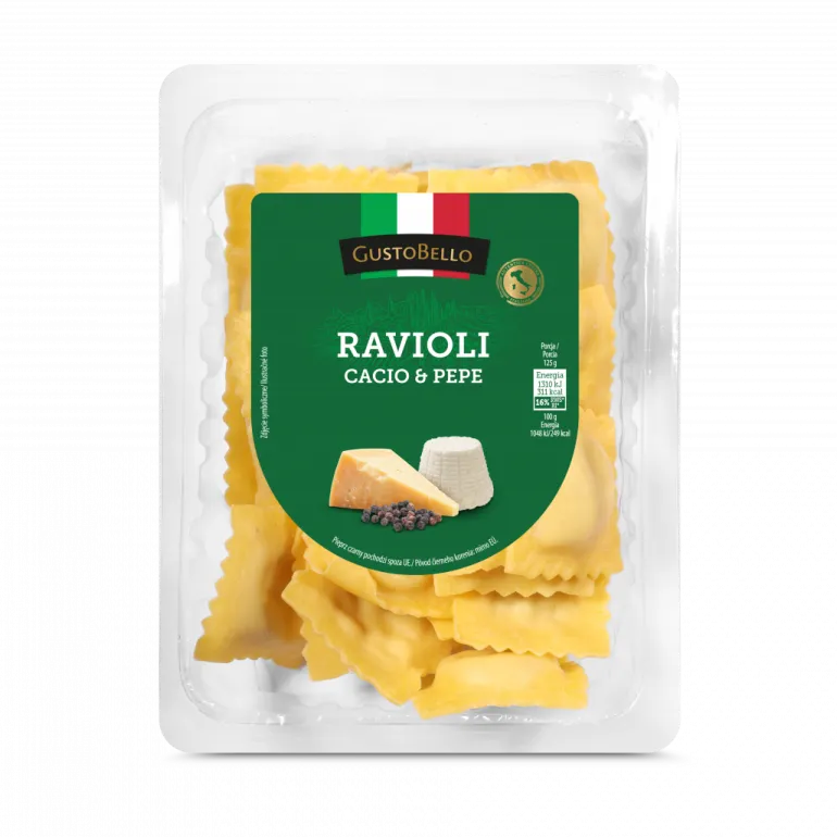 Ravioli com Queijo e Pimenta