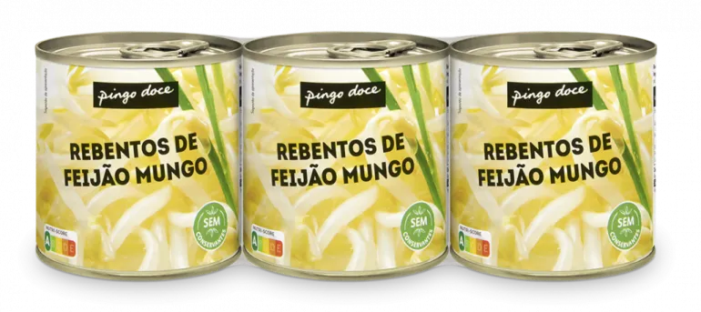 Rebentos Feijão Mungo em Lata Pack 3