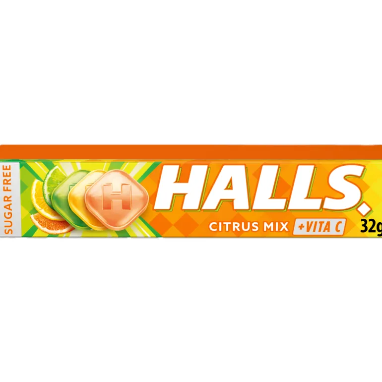 Rebuçados Halls Citrus Mix sem Açúcar