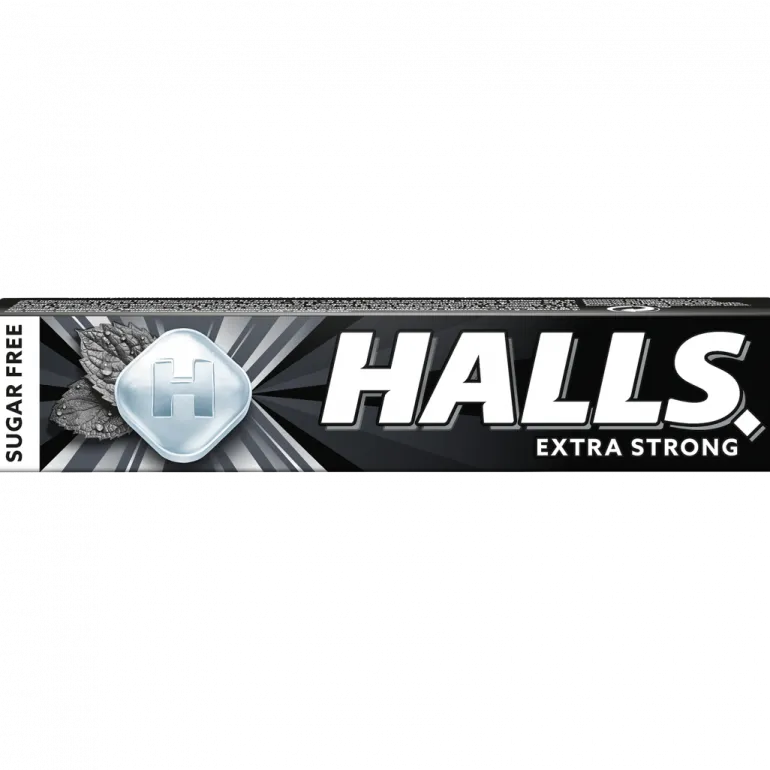 Rebuçados Halls Extra Strong sem Açúcar