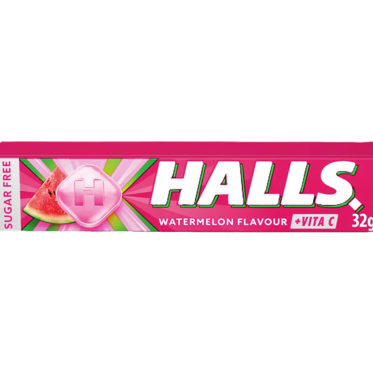 Rebuçados Halls Melancia sem Açúcar