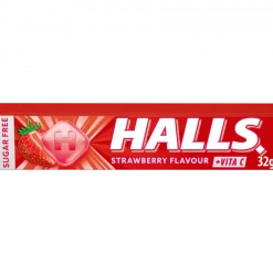 Rebuçados Halls Morango sem Açúcar