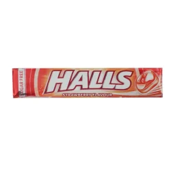 Rebuçados Halls Morango sem Açúcar