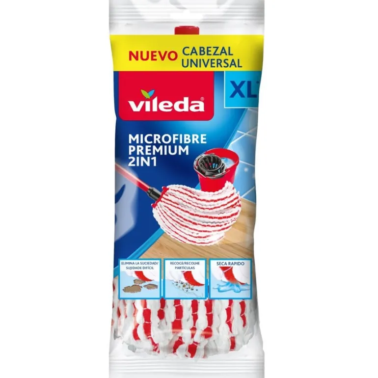 Recarga Esfregona Microfibra Premium 2 em 1