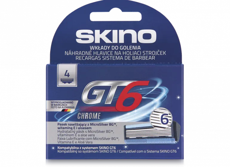 Recarga Lâminas de Barbear GT6 Chrome