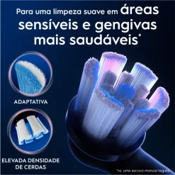 Recargas Escova de Dentes Elétrica Gentle Care Preta Pack 2
