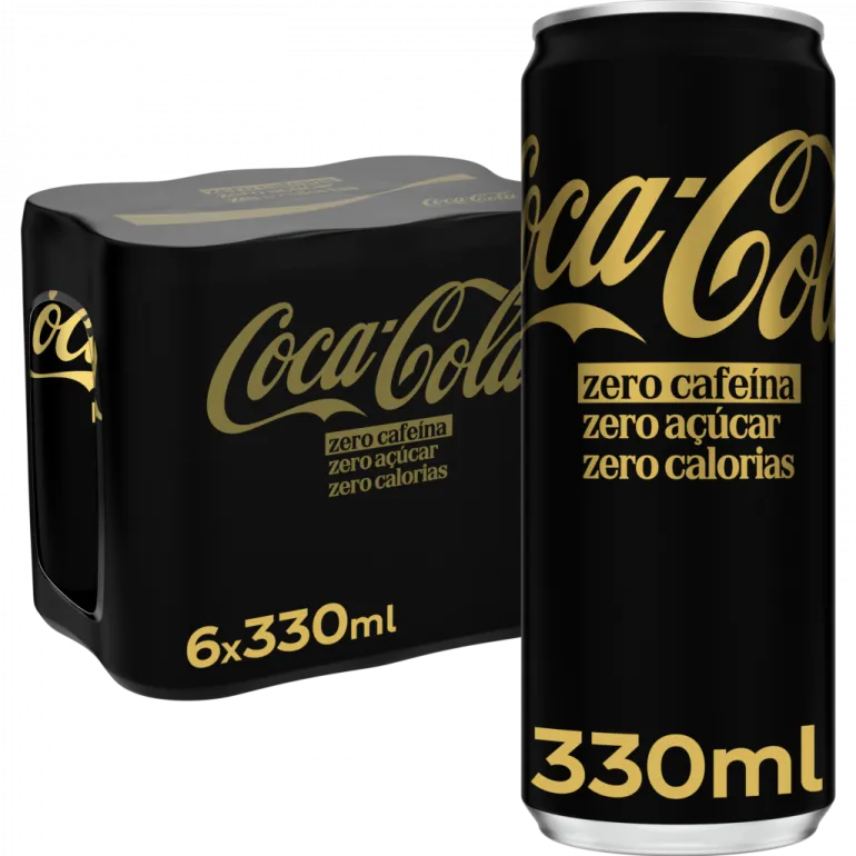Refrigerante Coca-Cola Lata Zero Açúcar Zero Cafeína Pack 6
