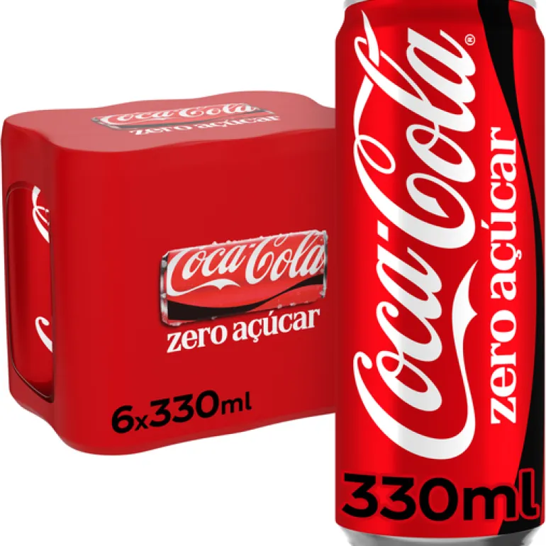 Refrigerante Coca-Cola Zero Lata Pack 6