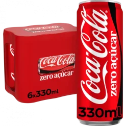 Refrigerante Coca-Cola Zero Lata Pack 6