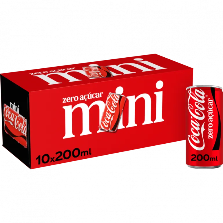Refrigerante Coca-Cola Zero Mini Pack 10