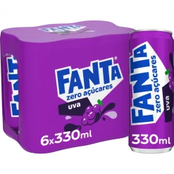 Refrigerante Fanta Uva Zero Pack 6