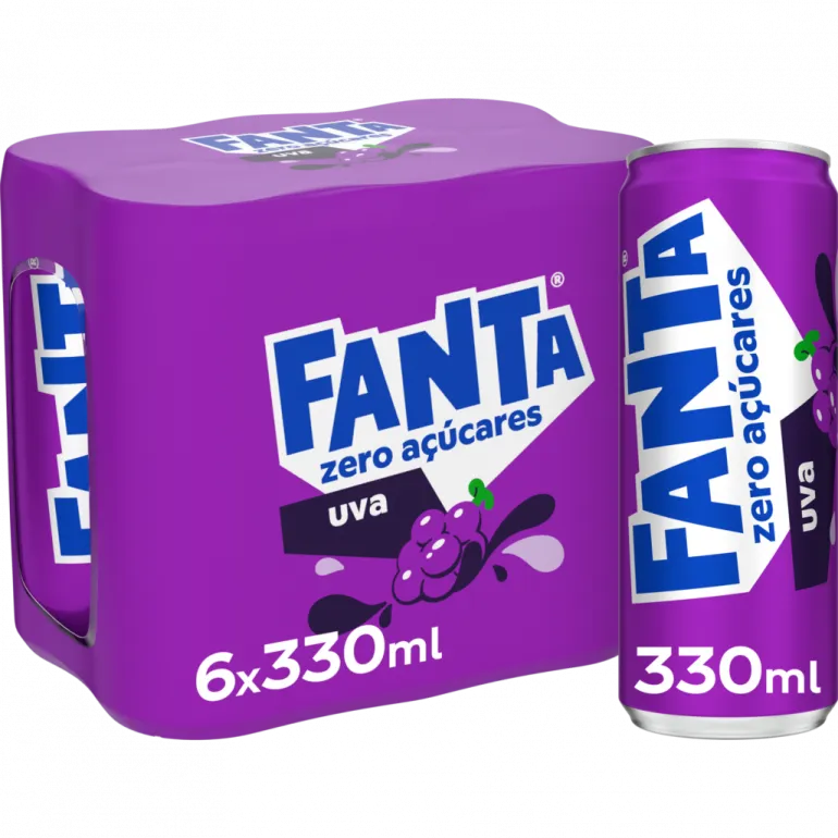 Refrigerante Fanta Uva Zero Pack 6