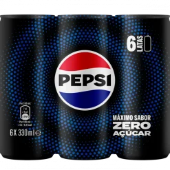 Refrigerante Pepsi Cola Zero Lata Pack 6