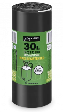 Sacos do Lixo com Fecho Fácil 30L