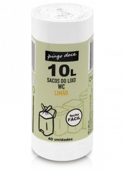Sacos do Lixo WC Limão com Fecho Fácil 10L
