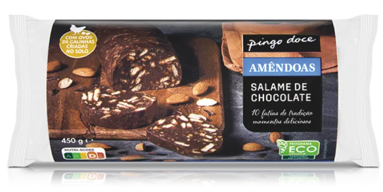 Salame de Chocolate com Amêndoa