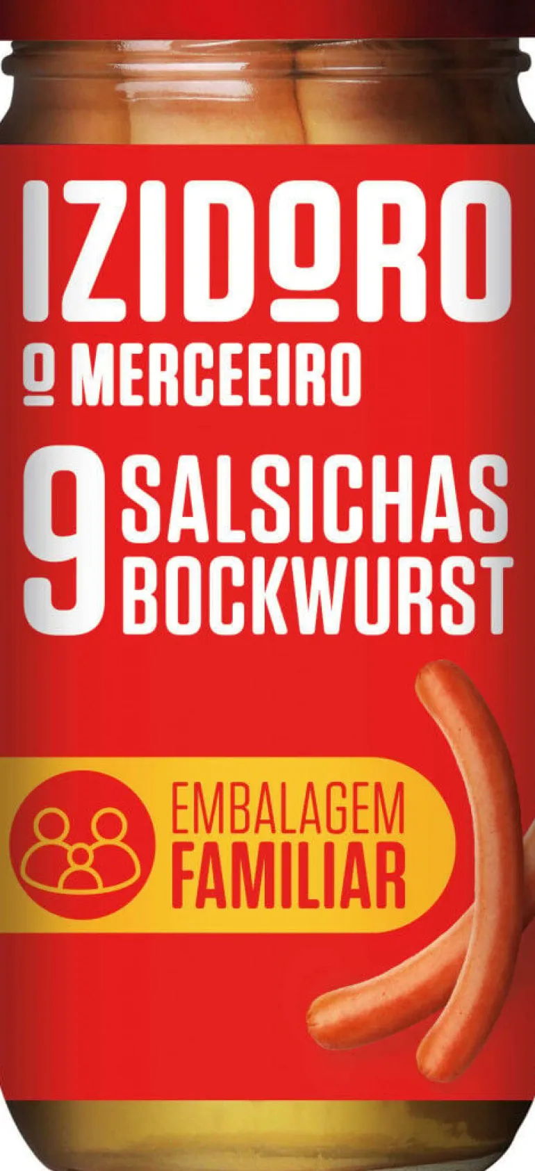 Salsichas Bockwurst em Frasco